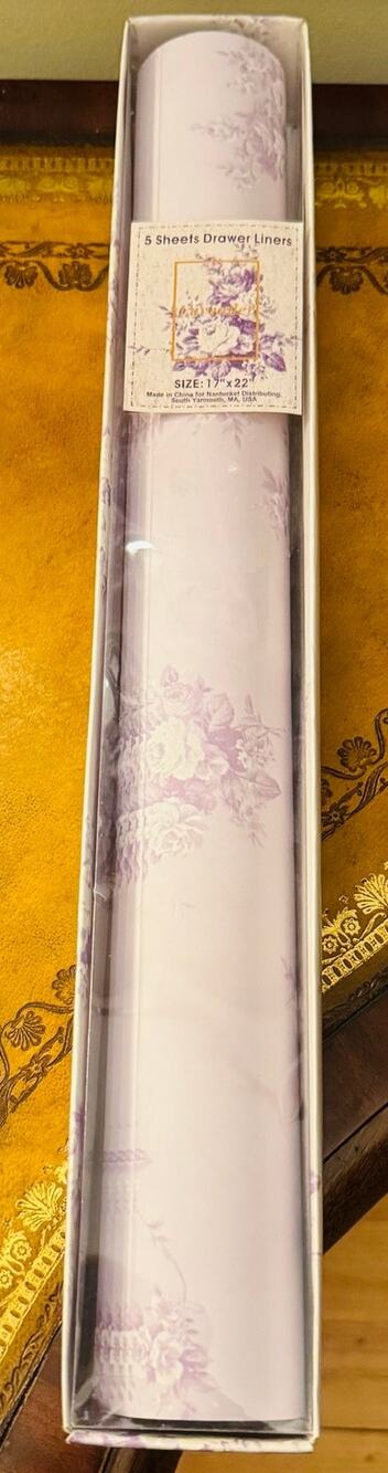 Nantucket Purple Lavender Drawer Liners 5 Sheets South Yarmouth, MA NEW